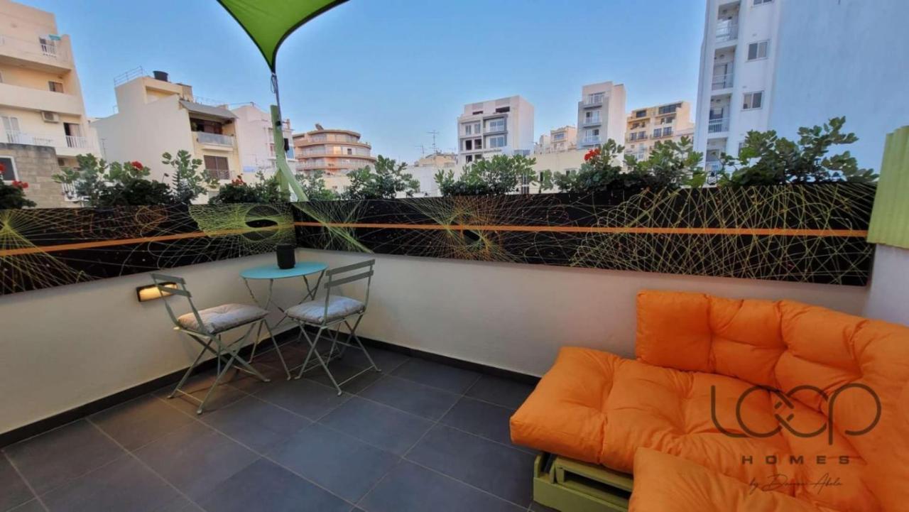 Modern - 50 M From Sea - Free Wi-Fi - Super Cool - Terrace - Fully Air-Conditioned セント・ポールズ・ベイ エクステリア 写真